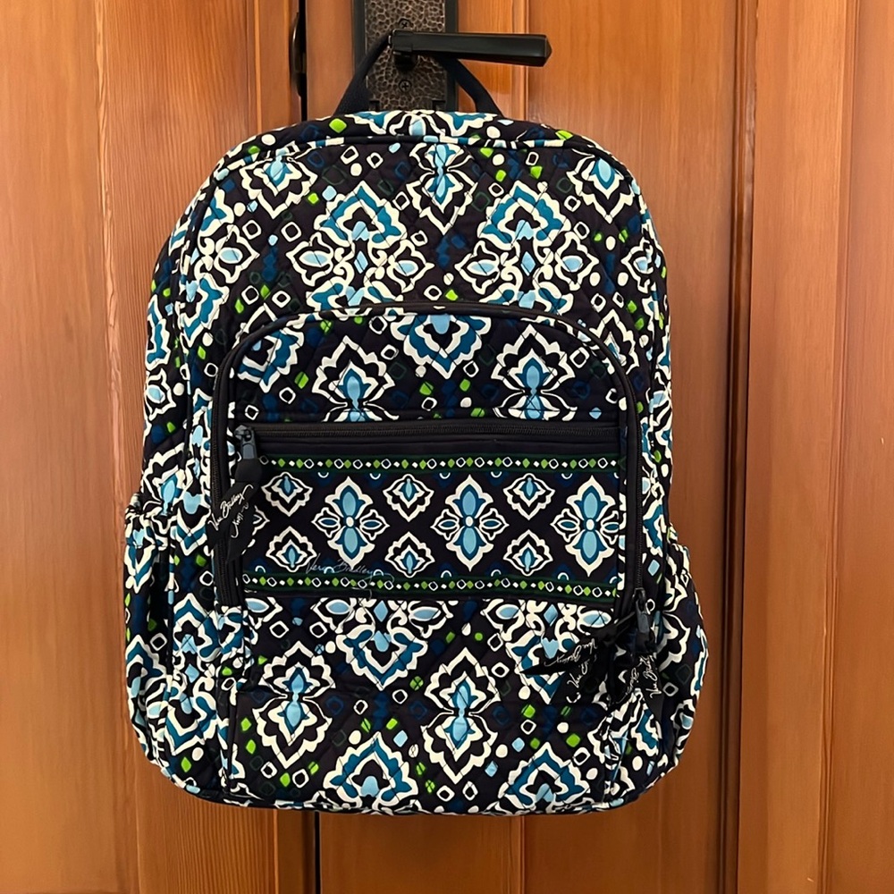 Vera Bradley Campus Backpack in Ink Blue